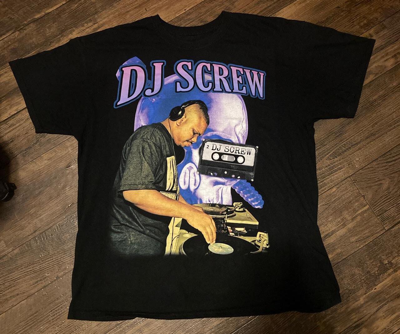 

Вінтажний DJ SCREW Screwed Up Click На концерті Бавовняна Чорна Повнорозмірна Футболка BL369 4XL