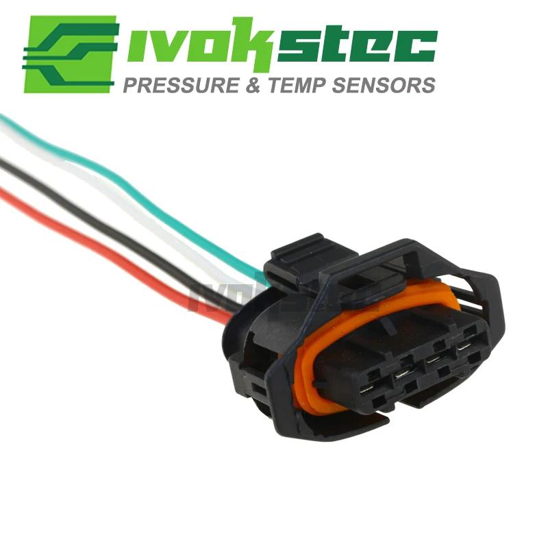 With Plug 4Bar MAP Sensor Turbo Boost Air Pressure Sensor For Fiat Mercedes Nissan VW 0281002456 0 281 002 456 0261230373 connector