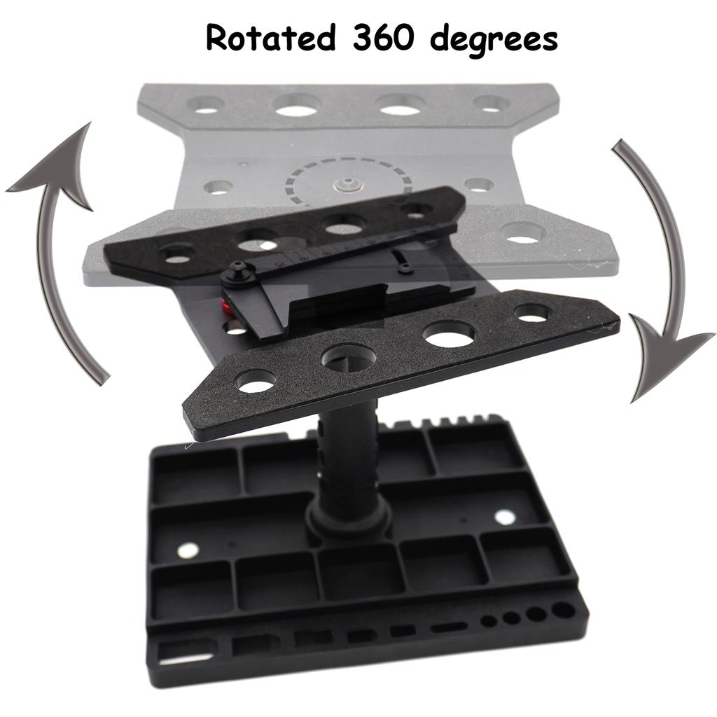 RC Cars Work Stand Assembly Platform Repair Station 360 Degree Rotate Adjustable height for 1/10 1/8 1/12 1/14 1/16 RC Car Model