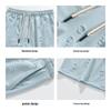 MiiOW Men's Ice-Feel Bubble Texture Casual Two-Piece Set