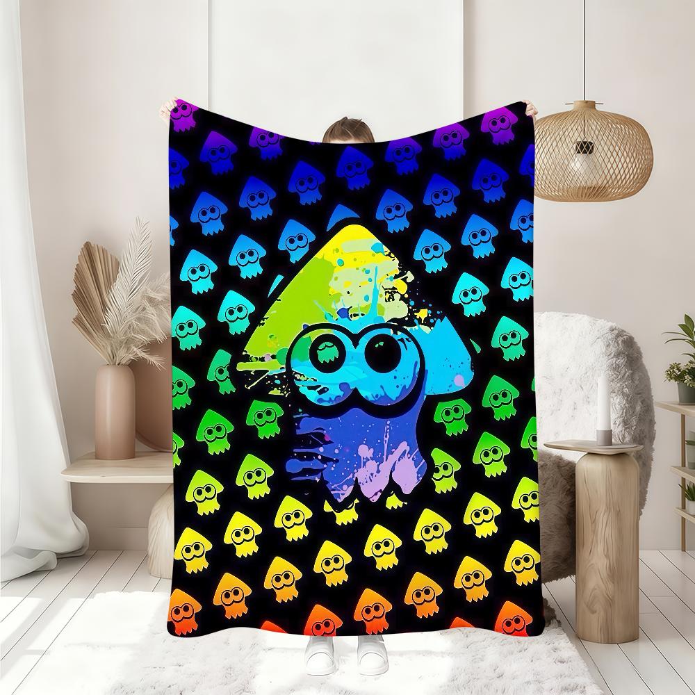 Heißes Spiel S Splatoon N 4 Decke Weiche Überwurfdecke für Zuhause Schlafzimmer Bett Sofa Picknick Reise Büro Ruhe Abdeckung Decke Geschenk