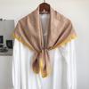 Korean Japanese Sweet Floral Square Scarf Women Summer Decorative Neck Scarf