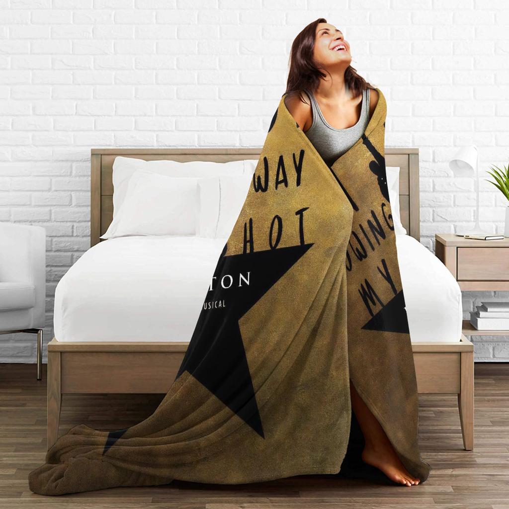 Hamiltons das Musical Flanelldecke Warme Bettwäsche Überwürfe für Draußen Reisen Büro Neuheit Tagesdecke Sofa Bettbezug
