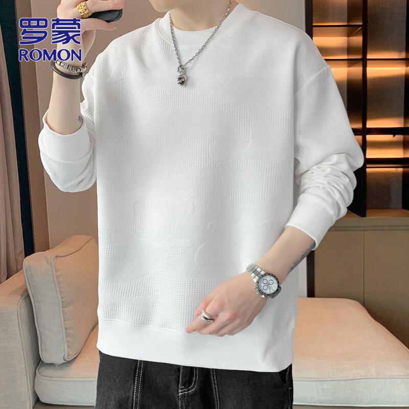 ROMON Men's Fall/Winter Crewneck Sweatshirt