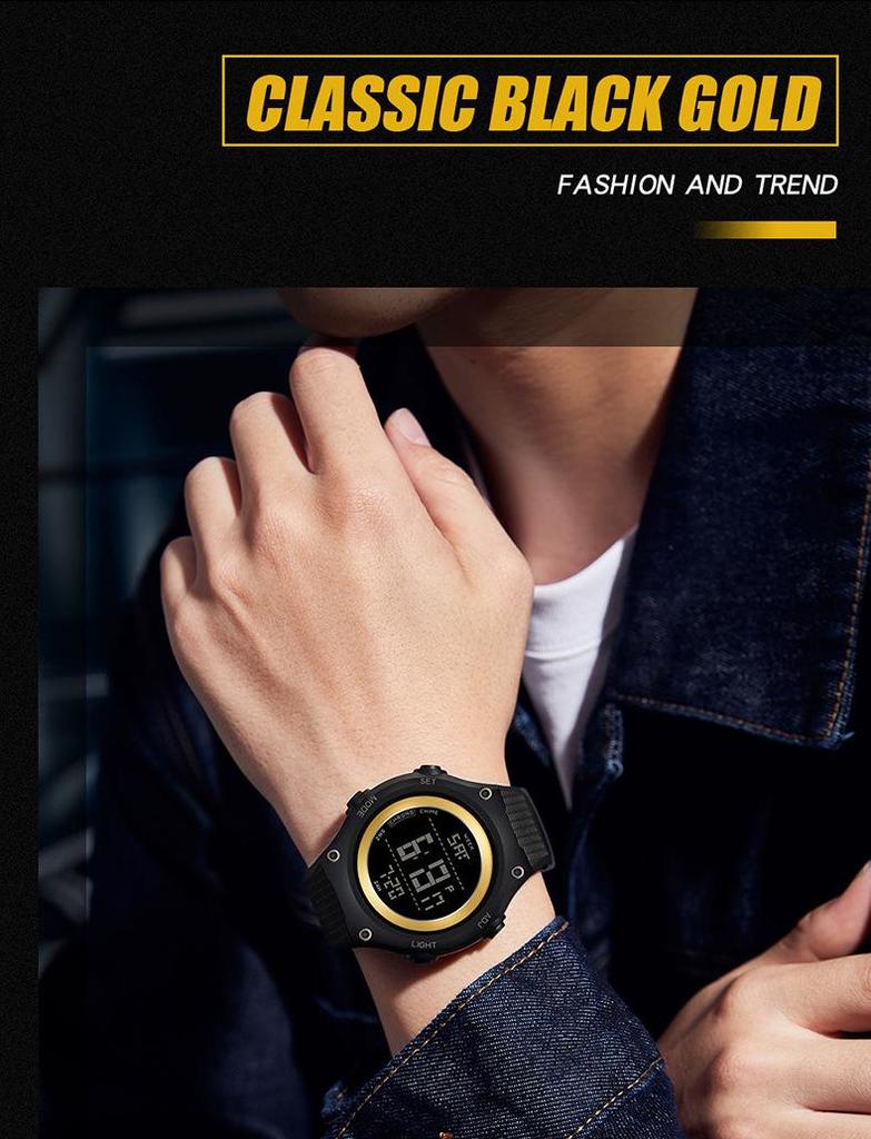 Sanda Multifunctional Youth Luminous Waterproof Sports Watch