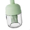 Glass Bottle And Silicone Brush, Measuring Container, Honey/Sauce