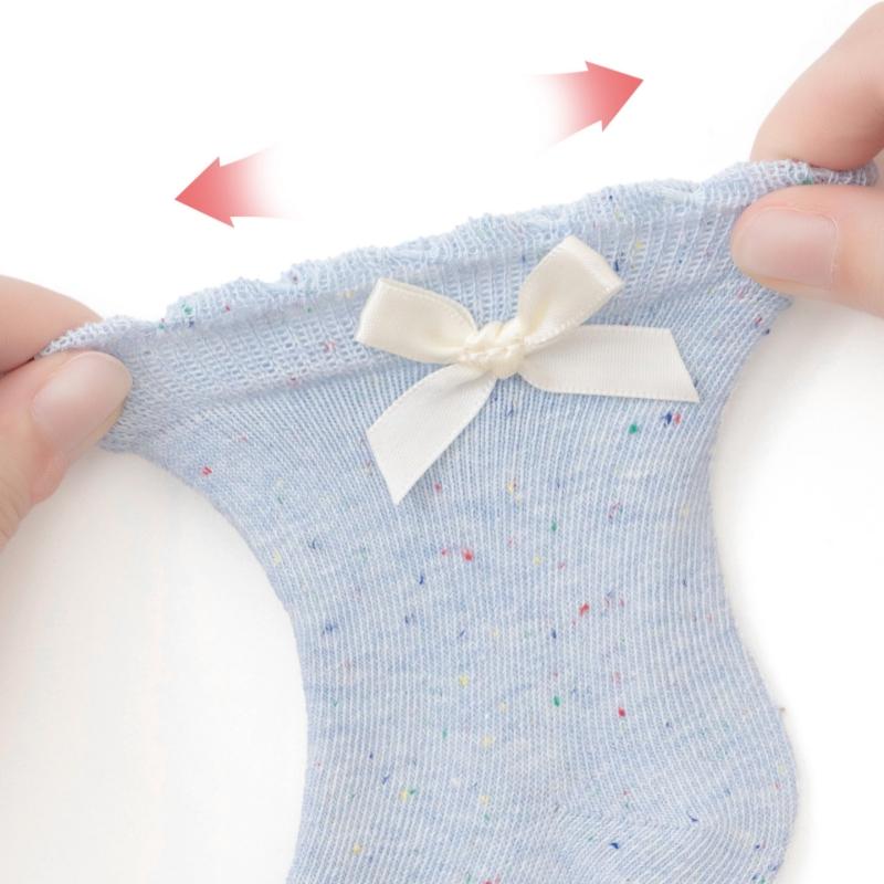 Baby Girls Princess Knitted Bowknot Socks Soft Toddler Girls Knee High Socks Cotton Infant Newborn Girls Long Tube Stockings