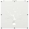 Firewood Rack White 40 x 40 x 40 cm Cold Rolled Steel