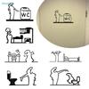 La Linea Minimalist Line Art Stickers Door Sticker Bedroom/Kitchen/Bathroom Sign Cartoon Character Design Home Decor