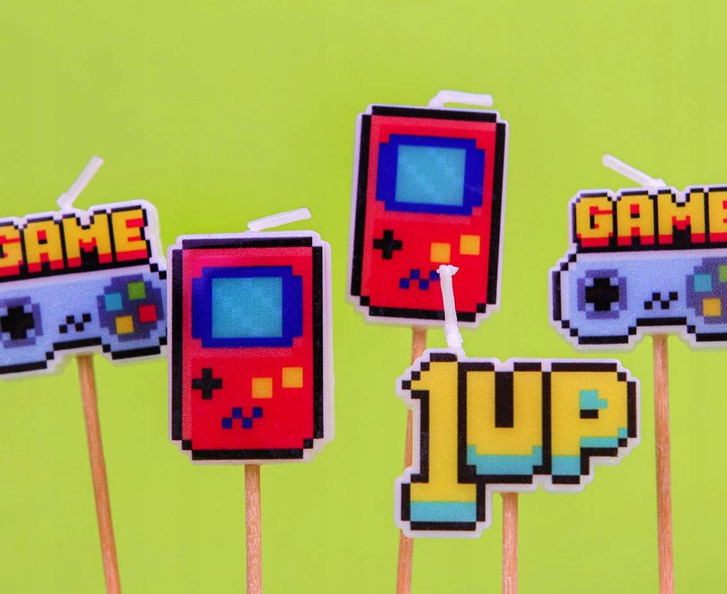 Świeczki Pikery Game On 5 Szt.