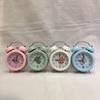 Creative New Cartoon Dinosaur Metal Iron Ring Alarm Clock with Luminous Waking Up Bedside Craft Table