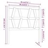 VidaXL Headboard Honey Brown 96x4x100 Cm Solid Pine Wood 818603