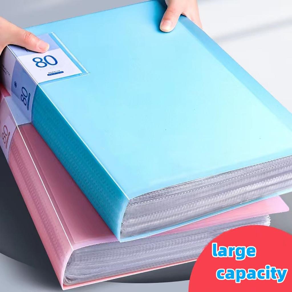 A4 60 Page Data Book Insert Folder Transparent Inner Page Data Storage Book Premium Durable Quality Useful Practical