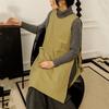 Anti-dirty Long Vest Waterproof Kitchen Apron with Pockets Women's Painting Cooking Working Pinafore Nail Salon Beauty Apron