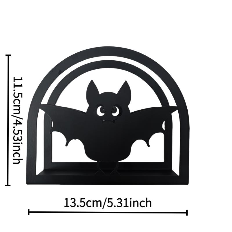 

New Bat Animal Iron Art Tissue Holder Creative Simple Home Living Room Bedroom Dining Table Tissue Box Restaurant Napkin Storage чёрный