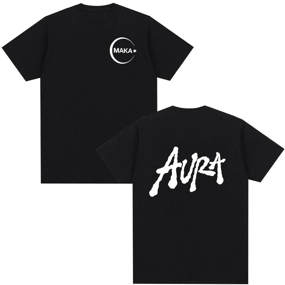 Rapper Maka Aura 2025 Tour Album Merch T Shirts Men Women Fashion Vintage T-shirt Casual Cotton Short Sleeve T Shirt Streetwear