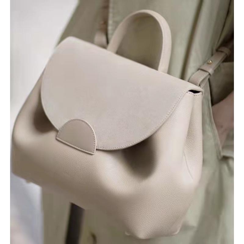 Light Luxury High-end Polene Classic Smiley Face Bag Cowhide Texture Niche Design Single Shoulder Crossbody Pig Bag Versatile