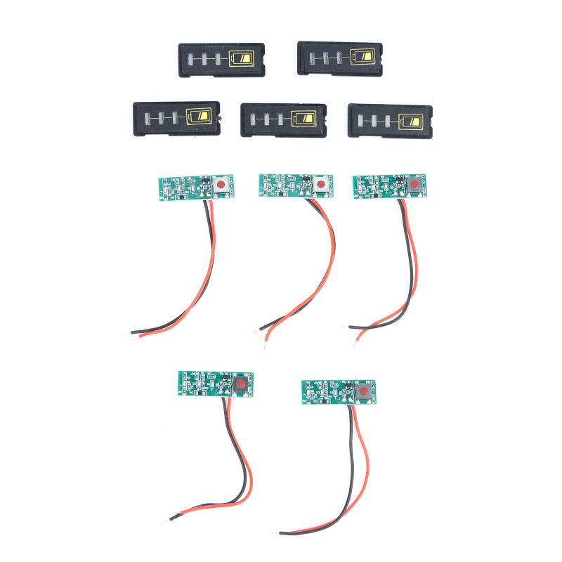 Digital Battery Capacity Indicator Module 5S 18V 21V LED Display Easy to Install for E-bike Lithium Battery Status Monitor