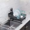 Large Capacity Dish Drying Rack Rust-Proof Drainboard Set Kitchen Storage Shelf  Kitchen Sink