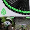 360 Degree Adjustable Irrigation Dripper 50Pcs Inserting Ground Quick-Connect Drip Emitter For 1/4 Inch Irrigation Tubing