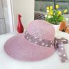 Hat Women's Summer Sun Hat Duck Tongue Straw Hat Women's Sun Hat Seaside Leisure Trip Beach Hat Big Edge Sun Protection Hat