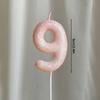 Pink Crown Candle Birthday 0-9 Number Cake Decoration Digital Candles Dessert Insert Decor Party Anniversary Day Cake Decor