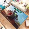 Tapis de sol pour tracteur agricole Fendt Tapis rectangulaire antidérapant avec impression de véhicule agricole Décoration de salon de fermier Tapis