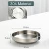 Flat 201/304 Stainless Steel Dish Plate Cooking Noodles Bowl Thickened Dinner Plate Seasoning For Kitchen Restaurant Tableware