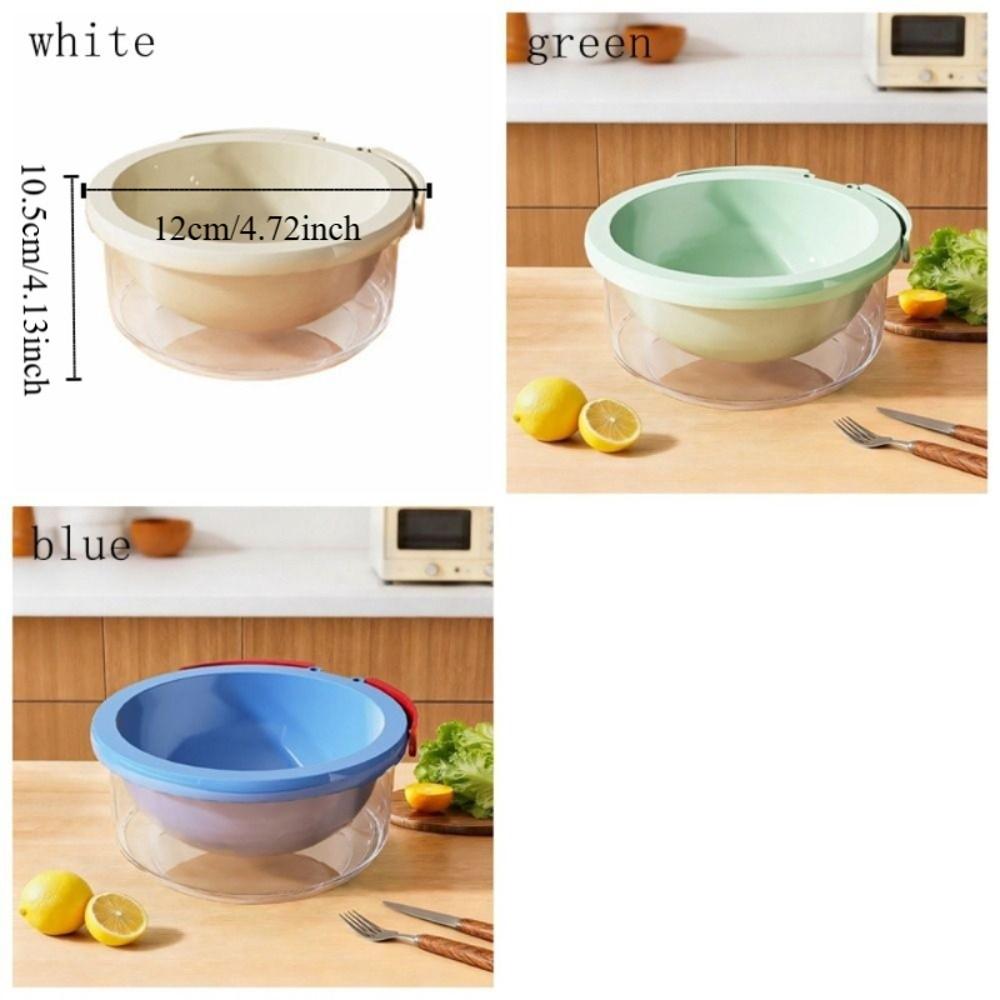 Plastic Double-Layer Drain Basket Sturdy Grain Washing Basin Kitchen Storage Baskets  Grain Washing