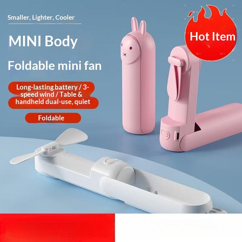 Mini Mini Fan Handheld Fan Folding Fan Portable Portable Outdoor Long Battery Life