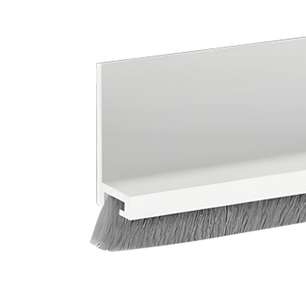 Door Bottom Seal Strip with Brush Weatherstripping for Draft Prevention Noise Reduction and Dust Protection Suitable for Various Door Types and Sizes
