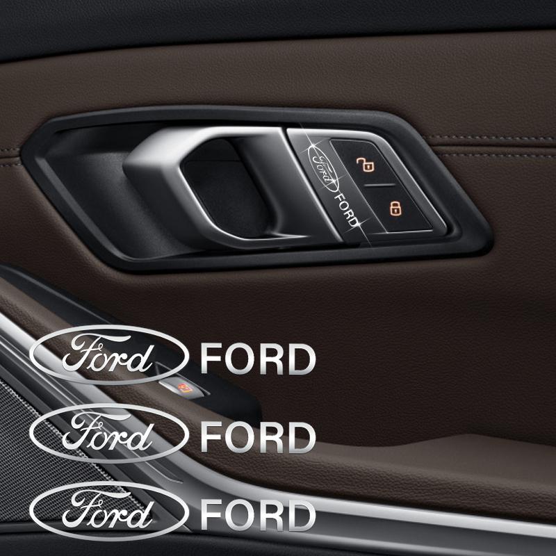 Car Styling Badge Stickers Car Audio Center Console Decoration Stickers For Ford Focus 2 MK2 MK5 Fiesta Mondeo Galax ST