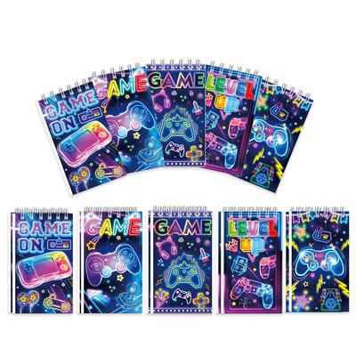 Libreta de Juegos de Colores Estudiante Portátil Libro de Espiral Diario Temático de Juegos Mini Libreta