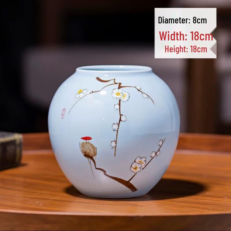 

Retro Hand-painted Ceramic Vase & Planter Set