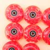 8Pcs LED-Equipped Roller Skate Wheels for Indoor Use, 32 X 58 Mm with Bearings