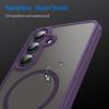 For Samsung Galaxy S25FE Case Hard transparent Magnetic Wireless Charging Protective Back Cover For Samsung S25 S24 Ultra Shell