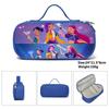 Huntrix Kpop Student Blue Compartmentary Pencil Bag Kpop Witch Hunter Student Storage Stationery Bag Pencil Bag