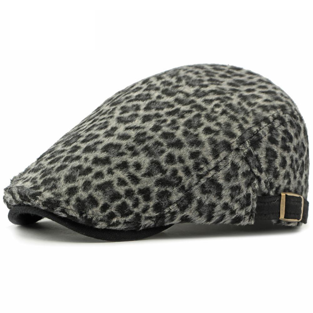 

HT4905 Mens Berets Women New Spring Autumn Snake Pattern Artist Painter Beret Hat Male Female Ivy Flat Cap Adjustable Beret Caps 55-59cm Adjustable