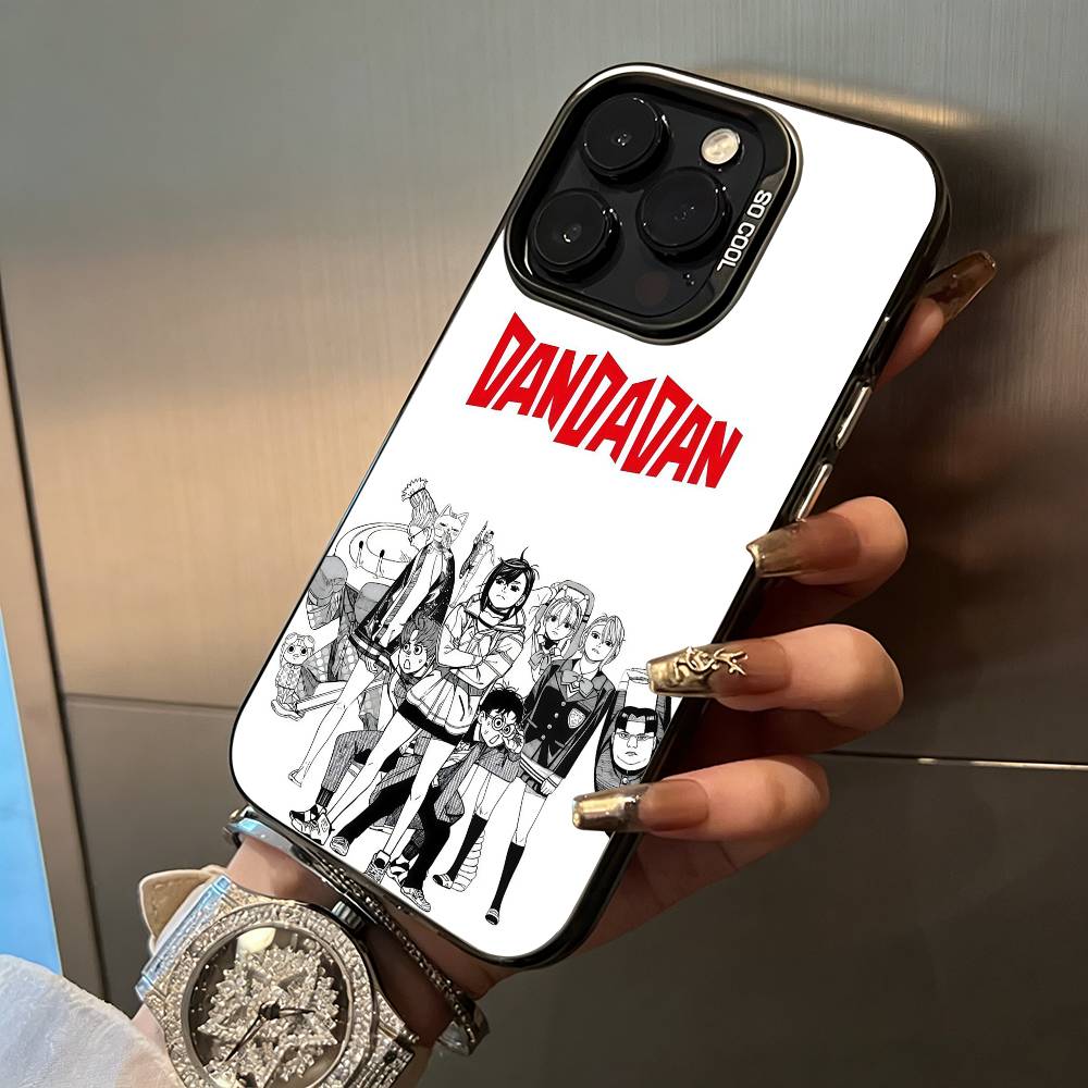 Popular anime-D-Dandadan Phone Case For IPhone17 16 11 12 13 14 15 16 Pro Max Plus Cover Colored Silver Funda Bumber