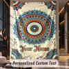Mandala (23) Theme Custom Tapestry Personalized Custom Name Text Wall Hanging Tapestry Home Decor Background Cloth