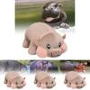 Adorable Hippo Plush Toy Cozy Bed Hugging Pillow Perfect For Sleeping And Cuddling