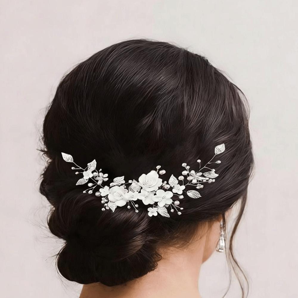 Flower Pearl Wedding Headband Rhinestone Wedding Hair Accessories Jewelry  Party Accessories
