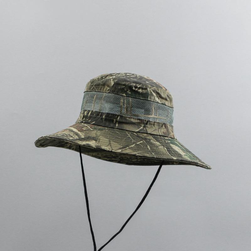 

Jungle camouflage Benny hat, men s and women s fishing sunscreen round edge casual hat, outdoor climbing bucket hat