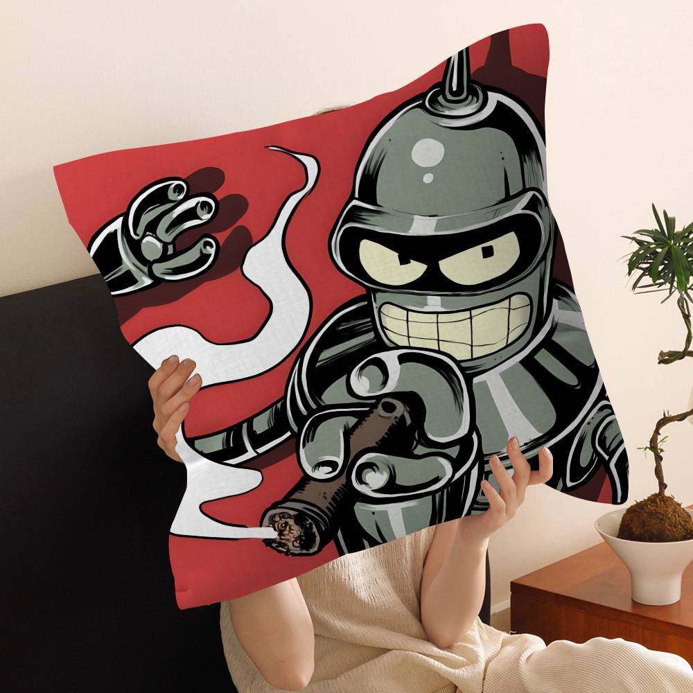 Animated Futuramas 45*45cm Cushion Cover Pillow Cover Decor Pillowcase Home Pillowcase for Couch Pillow