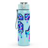 1PC Number 67 Colorful Graffiti Print 750ml Color Plastic Sports Water Bottle Leakproof Flip Straw Lid Suitable for Sports Office Home Use