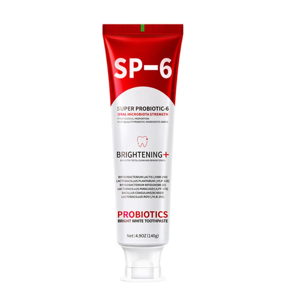 SP6 Dentifricio Probiotico 140g Super Probiotic-6 Forza del Microbiota Orale Formula Brightening Plus per la Pulizia dei Denti e la Cura Orale