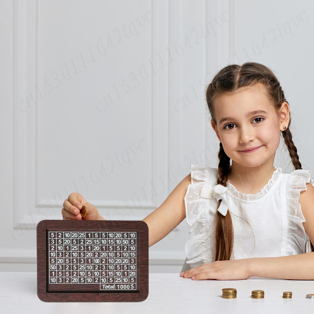 1000/2000/3000/5000/10000 Доларів Скарбничка Дерев'яна Свинка Скринька для Заощадження Грошей Знімна Сільська Скарбничка для Монет Коробка для Зберігання Грошей