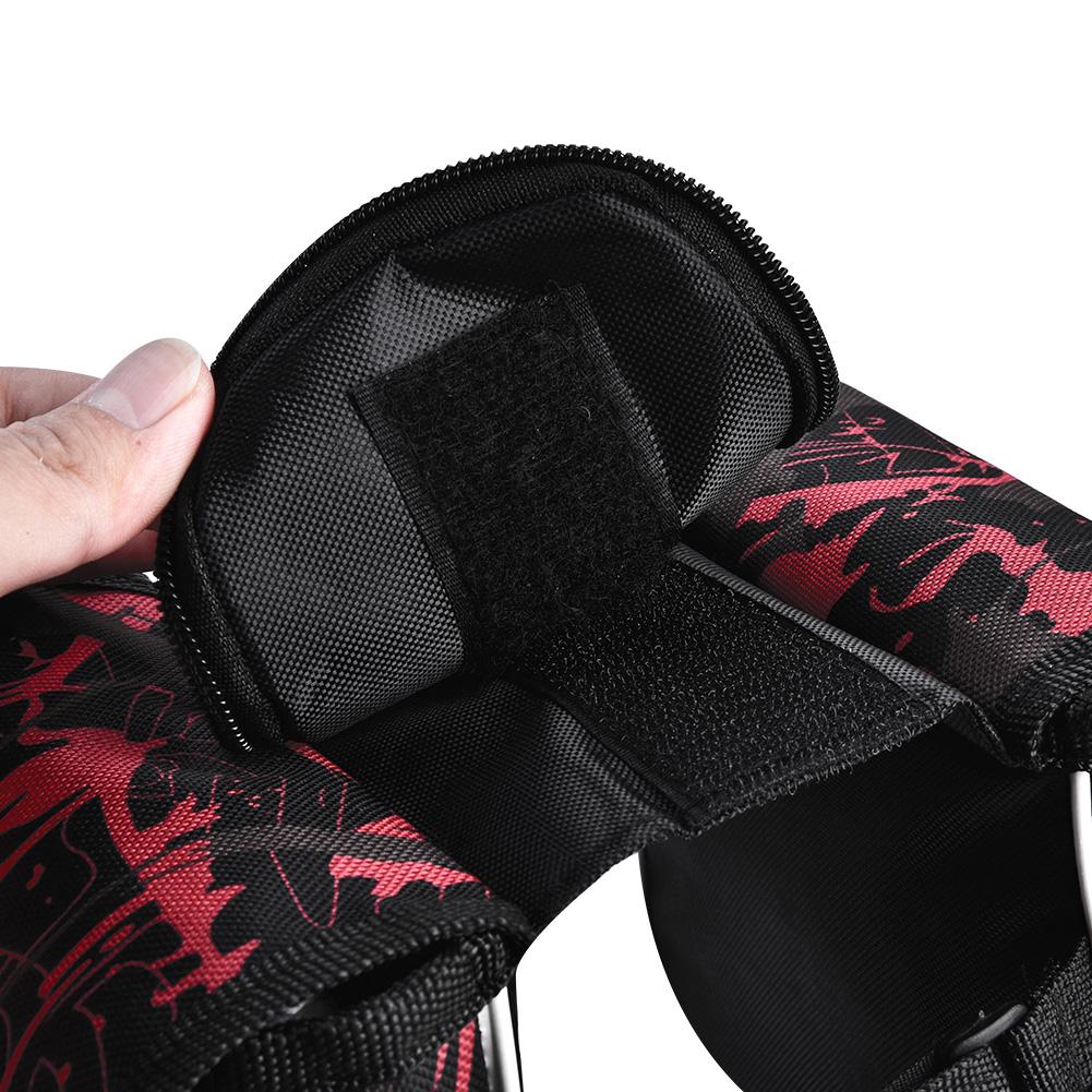 Bike Front Tube Bag Waterproof Touchable Cellphone Pouch Bicycle Accessory (Red)