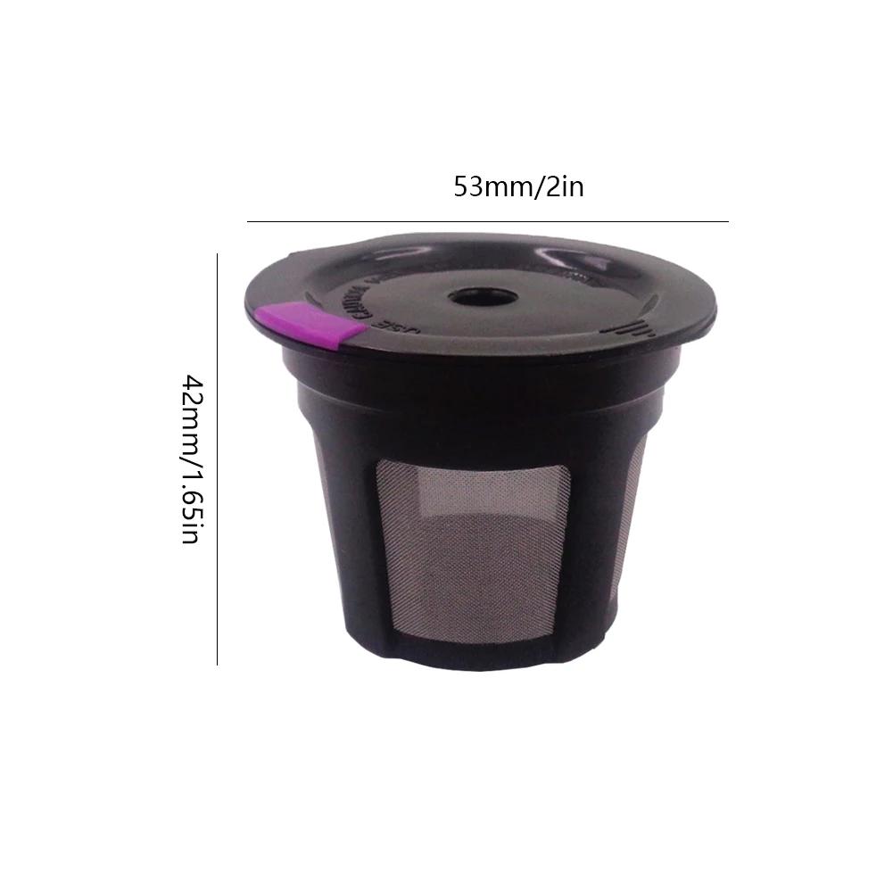 1-6PCS Reusable K Cups for Keurig Universal Refillable Eco-Friendly Coffee Filters with Spoon for Keurig 1.0/2.0 Mini Plus Serie