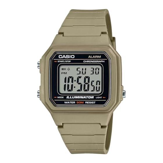 [Casio] CASIO Стандартные цифровые мужские часы W-217H-5AV Хаки Международная модель [Параллельный импорт]